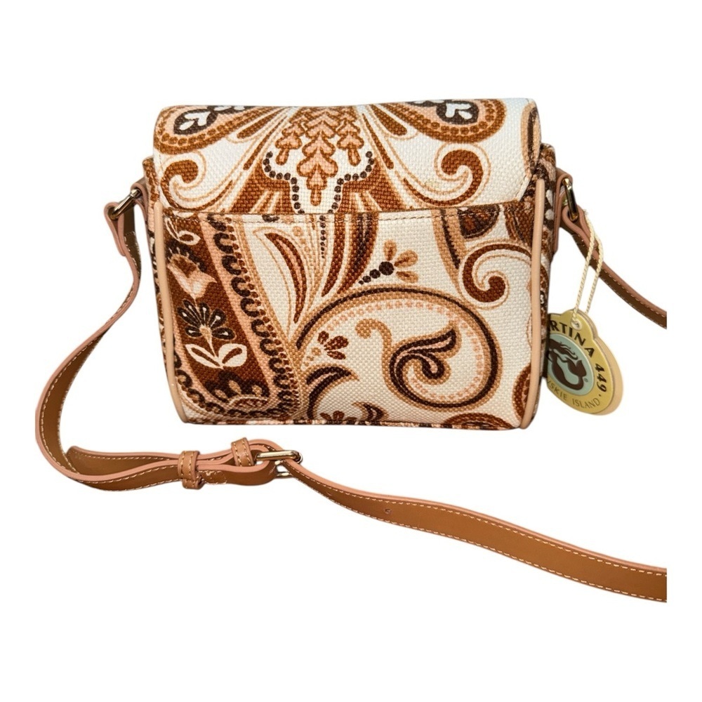 Spartina 449 Brown and Cream Crossbody Bag with Chic Design - Picture 2 of 6